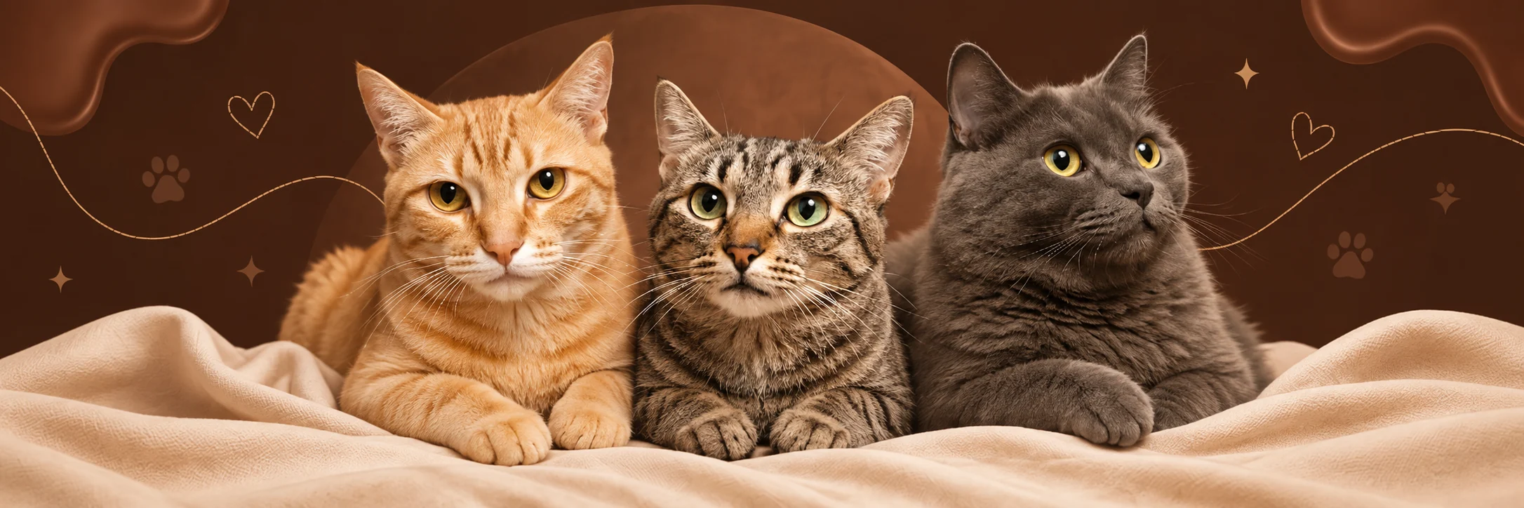 Os três gatos que inspiram a identidade da ZOZAZO